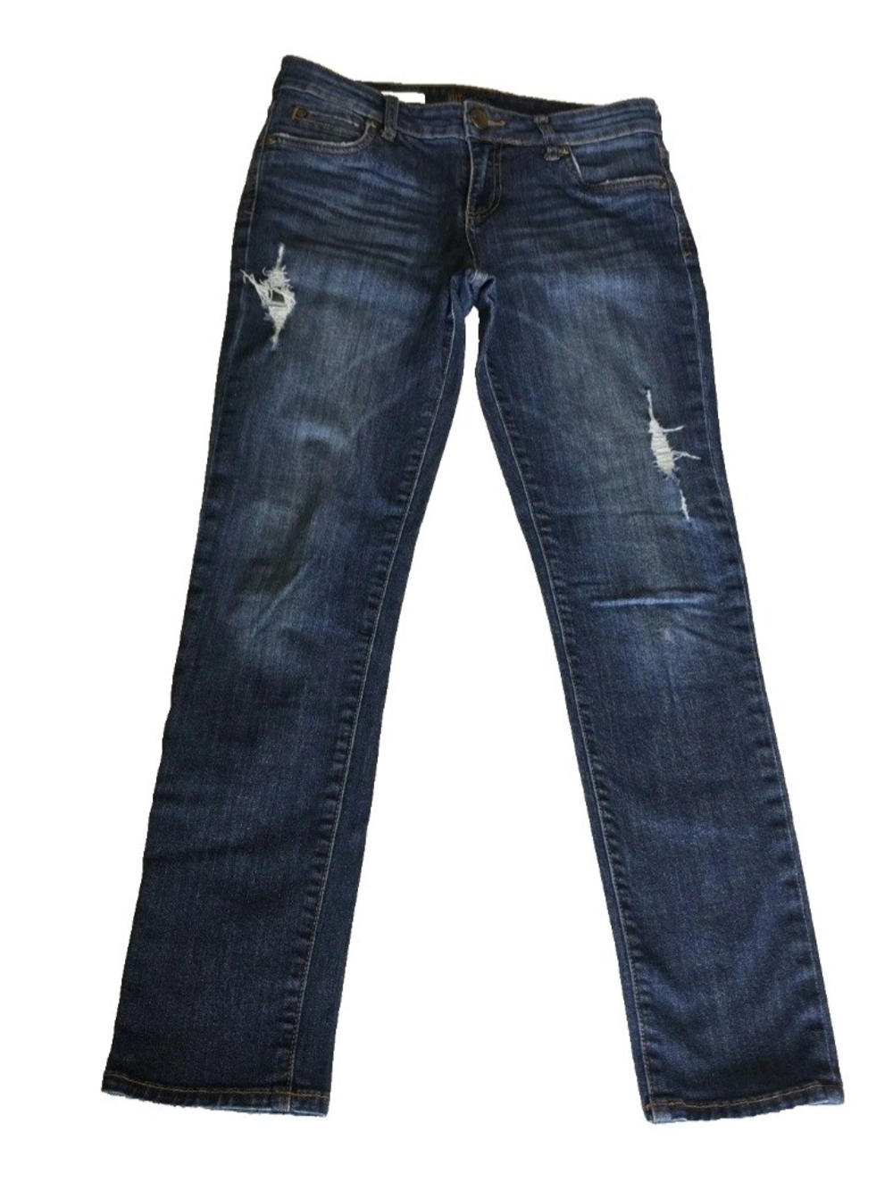 KUT from the Kloth Women's Catherine Boyfriend Stretch Rip Denim Jeans Size 4